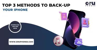 Top 3 Methods to Backup your Iphone