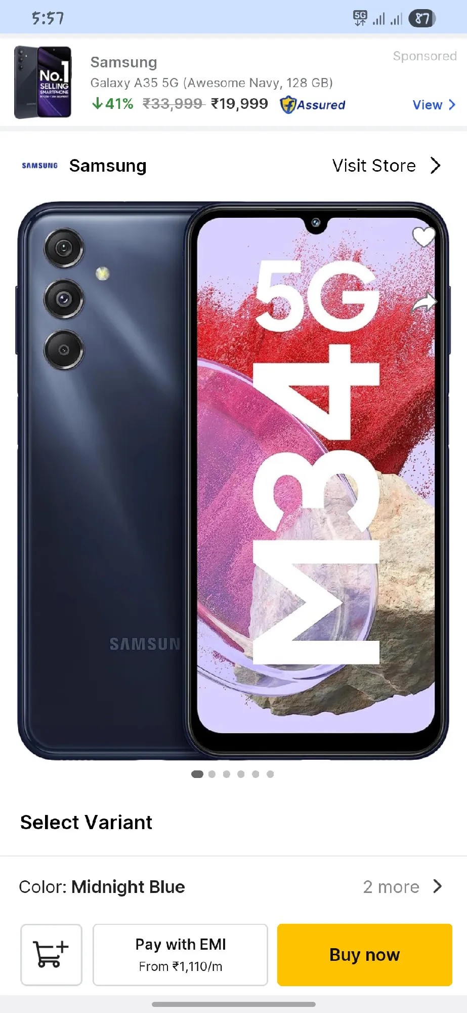 Samsung Galaxy M34 5G