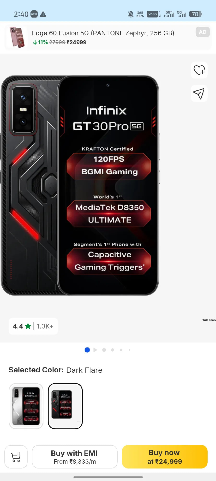 Infinix GT 30 Pro